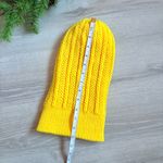 Handmade  Neon Yellow Knit Winter Beanie Hat Photo 1