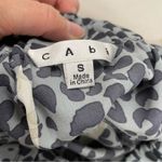 CAbi  Grey & Cream Spotted Pull On Mini Skirt Womens S Polka Dot Preppy Casual Photo 10