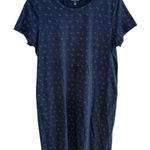 TOAD & CO Women's Large Windmere II Short Sleeve Dress Navy Butterfly Blue Photo 0