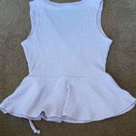 Glance light purple ribbed knit v neck mock wrap sleeveless blouse XS Photo 9