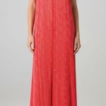 Attention Red White Dot Print Cami Racerback Maxi Dress Women’s XL Photo 0