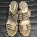 Croft & Barrow Metallic Wedge Sandals size 9 Photo 1