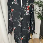 H&M Black Floral Long Sleeve Light Dress. Photo 5