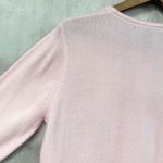VTG IB Diffusion Cardigan Sweater‎ Womens Large Pastel Pink Flower Dainty Fairy Photo 6