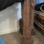 Knee Length Brown Boots Size 8 Photo 2