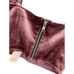 Yumi Kim Velvet Bustier Crop Mauve Small New Photo 3