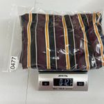 Ultra Flirt women's burgundy striped belted pull on flare stretch casual pants Photo 6