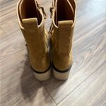Source Unknown Tan Suede Lace-Up Ankle Boots Photo 4