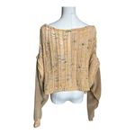 Free People Honey Cable Pullover Sweater Honeycomb Combo Small Photo 1