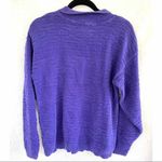 Vintage Purple Eclectic Grandpa Textured Collared Retro Preppy Golf Sweater Photo 3