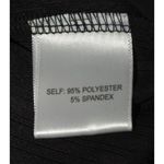 Modern Works Ladies L Black Ribbed Casual Pull On Pants Pockets Wide Leg Comfy Size L Photo 5