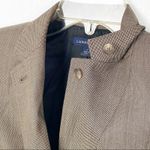 Lands' End Brown Lined Long Sleeve Button Blazer Jacket, Size 4 Photo 11