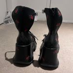 Charles and Keith Platform Mary Janes Cherry Print Photo 4