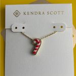 Kendra Scott NWOT Red and White Candy Cane Pendant Necklace Photo 1