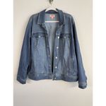 Evri Womens‎ Denim Jacket Size 3X Blue Long Sleeves Pockets Casual Chic Neutral Photo 3