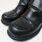 Unlisted Vintage 90s Chunky Heeled Black Ankle Boots Photo 5
