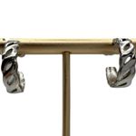 Trifari Vintage  Silver Twist Hoops Earrings Costume Fashion Photo 0