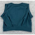 Halara  Womens Green Crew Neck‎ Sleeveless Cropped Yoga Gym Top Size Medium Photo 3