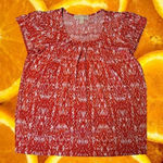 Michael Kors ‎ Red Shirt with White Design Size Medium Photo 0