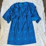 Ashro Women’s 2 pc. Juno Cape Jacket Dress in blue size 18W Photo 1