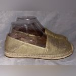 Banana Republic Gold Canvas Espadrille Flats Size 7 Jute Boho Chic Resort Wear Photo 6