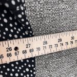 Craft And Barrow Button Blouse Size 3X Polka Dot Stretchy Casual Oversized Comfy Black Photo 4