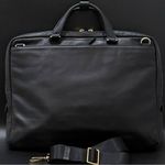 TUMI Voyageur WESTPORT Black Leather Slim Briefcase Rare Sold Out Online! Photo 1