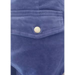 Modcloth NEW Navy Blue Stretch Corduroy Skinny Pants with Pockets Medium Photo 6