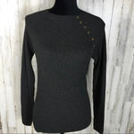 Topshop Ribbed Knit Crewneck Long Sleeve Sweater Photo 2