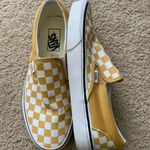 Vans Yellow Checkered Slip On Photo 0