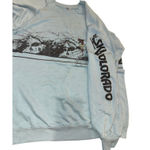 SKI THE SUMMIT COLORADO Vintage 80s Lightweight Sweatshirt, Size Medium P2P 21” Blue Photo 2