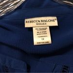Rebecca Malone blue short sleeve blouse top women’s plus size 1X Photo 4
