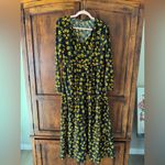 Free People  | Tiers of Joy Floral Midi Dress Long Sleeve | M Photo 5