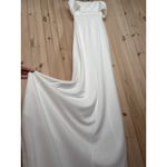 Lulus NWT  Exceptional Romance White Off-the-Shoulder Mermaid Maxi Dress Bride S Photo 5