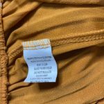 Pleated Midi Skirt Women M Elastic Waist Minimalist Fall Outfit Boho Style Golde Size undefined Photo 6