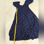 True Craft  Navy & White Midi Dress With Slit Photo 5