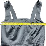 Show Me Your Mumu Plus 1X Claire Midi Dress Formal Ruffle Side Slit Sage Satin Photo 5