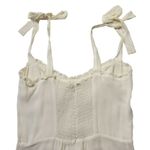 Reformation NWT  Nikita Midi in Ivory Tank Tie Straps Flounce Hem Dress 8 Photo 4