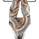 NWT Helen Owen Byblos Cutout Halter Cheeky High Cut One Piece Swim M Sandstone Tan Size M Photo 11