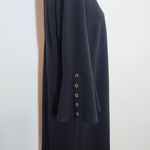 Liz Claiborne  Black Dress with Bell Sleeves Size 12 Classic Black Dress Photo 4