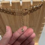 Tortoise Shell Chain Links Necklace With Gold Tone Chain Reversible Photo 3