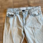 Current/Elliott  The Cropped Straight Channing Destroyed Jeans Light Wash Sz 28 Photo 3