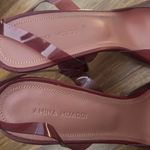 Amina Muaddi  ‘Begum’ Crystal PVC Slingback Glass Pumps Bordeaux Size 39 Photo 4
