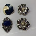 Lot Of 3 Large Costume Earrings Vintage Photo 9