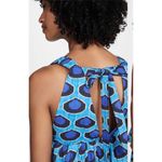 Rhode Leela Tiered Abstract Print Cotton Midi Dress in Blue Ikat Size Medium Photo 3