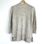 Madewell Donegal Kent Cardigan Sweater Large Wool Blend Long Coziest Yarn Cream Photo 3