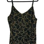 Torrid Sophie Black Gold Chain Print Double Layer Semi Sheer Tank Top Size 3 Photo 0