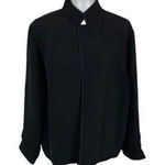 Chico's  Black Cardigan 2 Long Sleeve‎ Button Down Classic Workwear Minimalist Photo 0