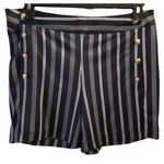 Ny Collection Navy Blue and White Shorts Size Large Photo 0