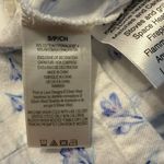 Eileen West Pajama Set Sz Small Top & Pants White Floral Cottagecore Grannycore Photo 8